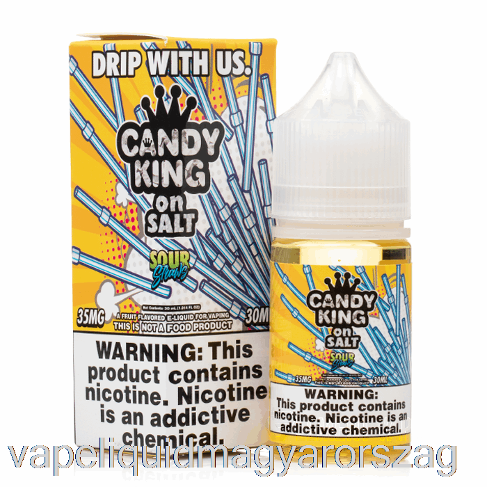 Savanyú Szívószál - Cukorka Király Sóval - 30 Ml 35 Mg Vape E Cigi